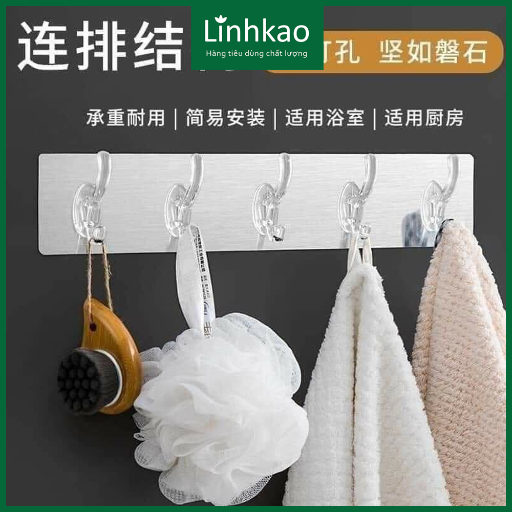 Móc dán tường cường lực siêu kết dính 6 móc đôi