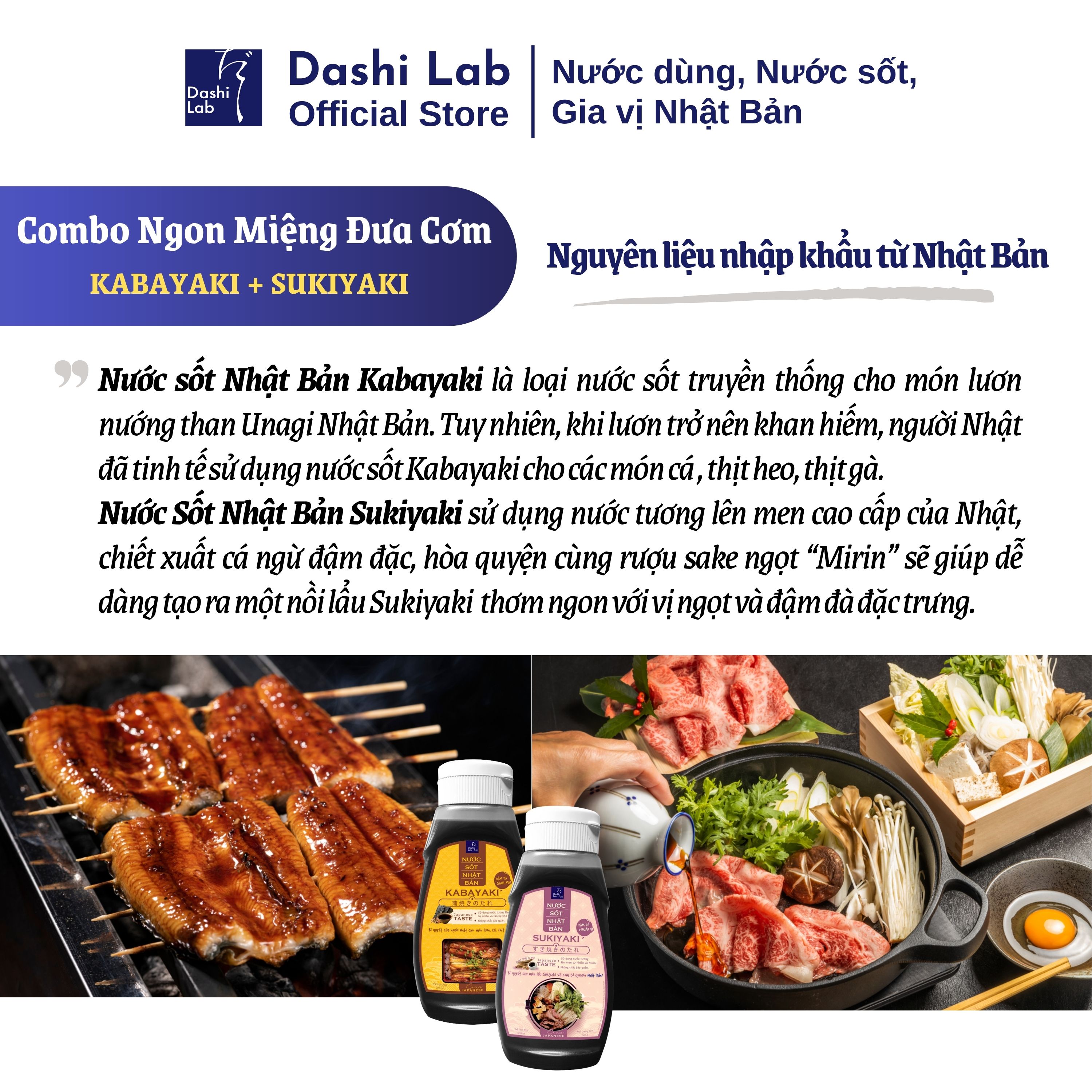 [HCM]Combo Ngon miệng đưa cơm (1 chai Kabayaki 340g 1 chai Sukiyaki 340g)