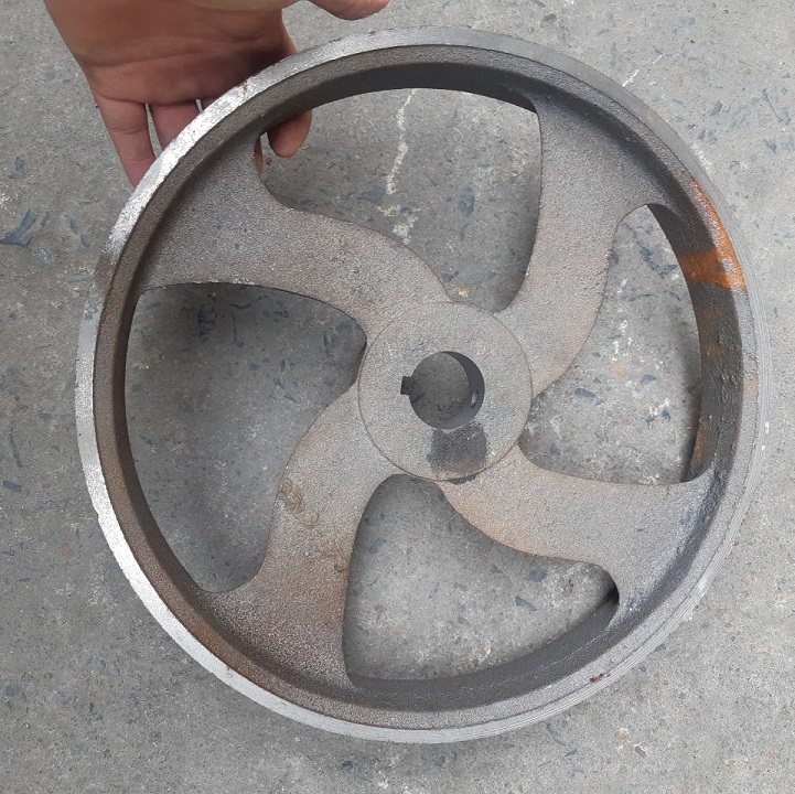 Puly 30cm cốt 35mm loại 2 rãnh dây b