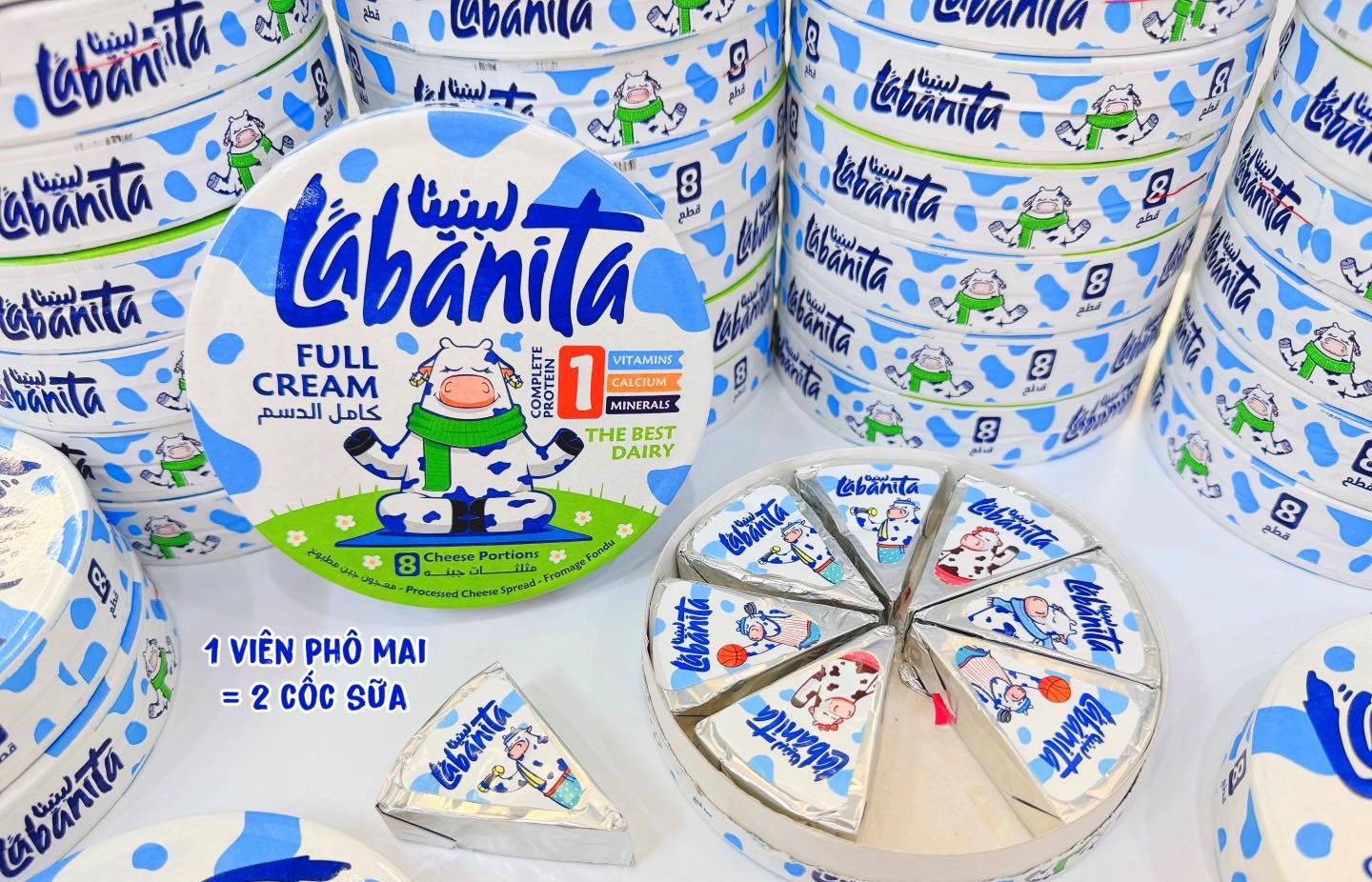 [HCM]Hộp phô mai Teama Ai cập 16 miếng/hộp