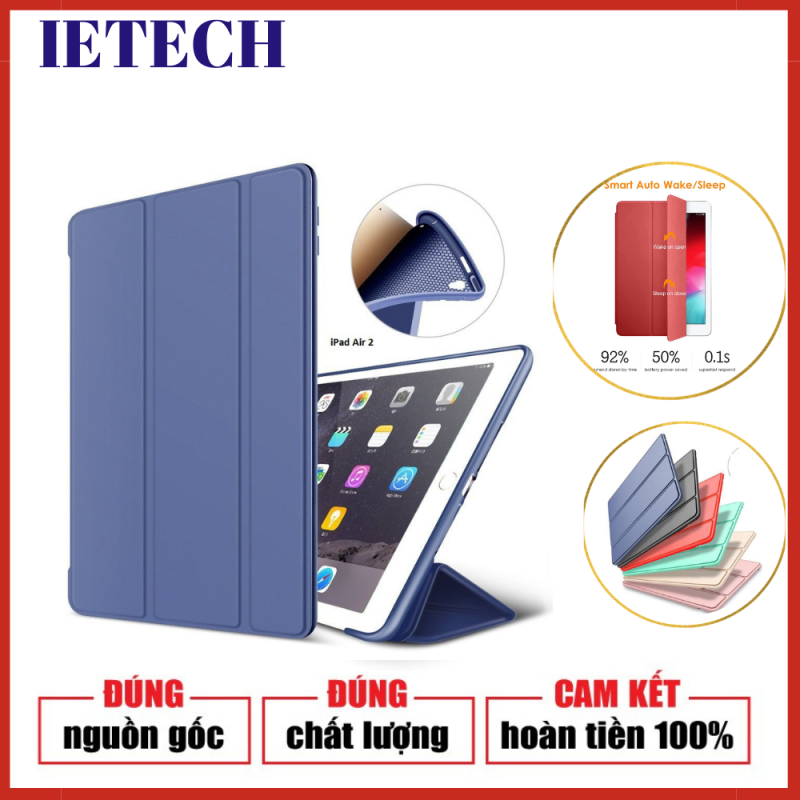 Bao da silicone dẻo cao cấp IETECH cho iPad Air 2 - tương thích ipad có mã model A1566, A1567 - Hàng chính hãng