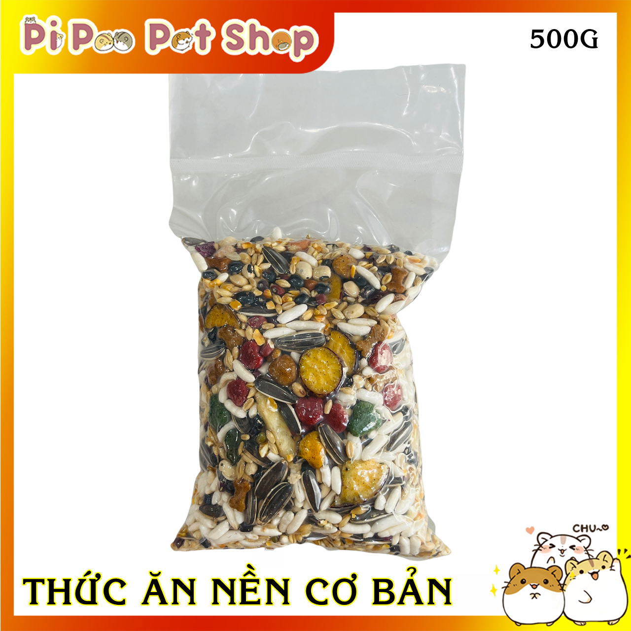 Thức ăn trộn Cơ Bản ngon cho hamster