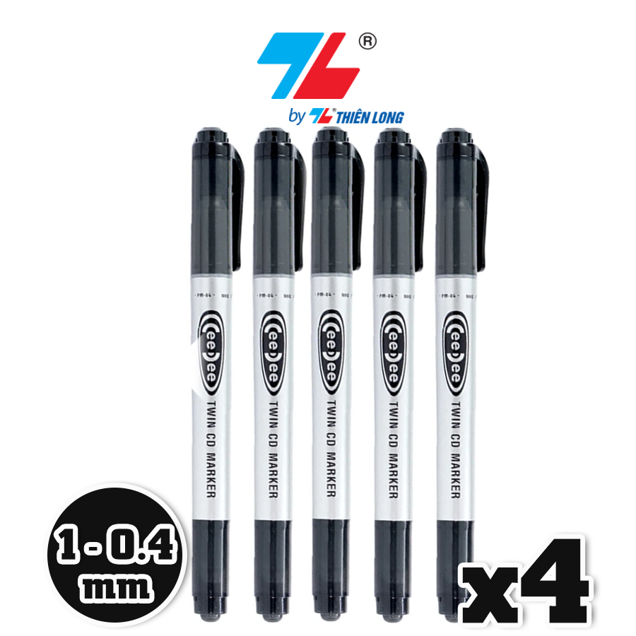 Combo Bút lông dầu Thiên Long PM-04