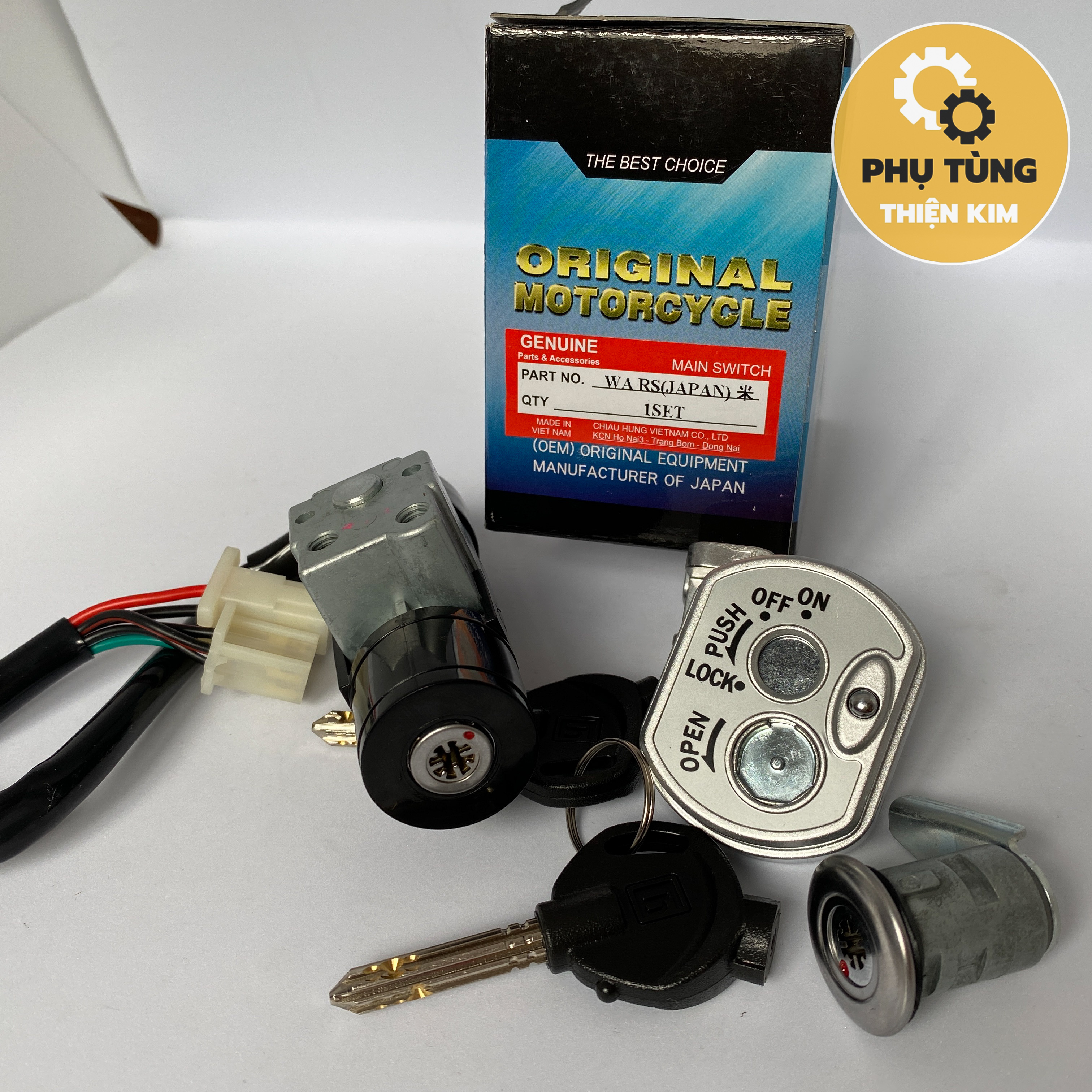 Ổ khóa chống trộm honda wave rs japan 8 cạnh