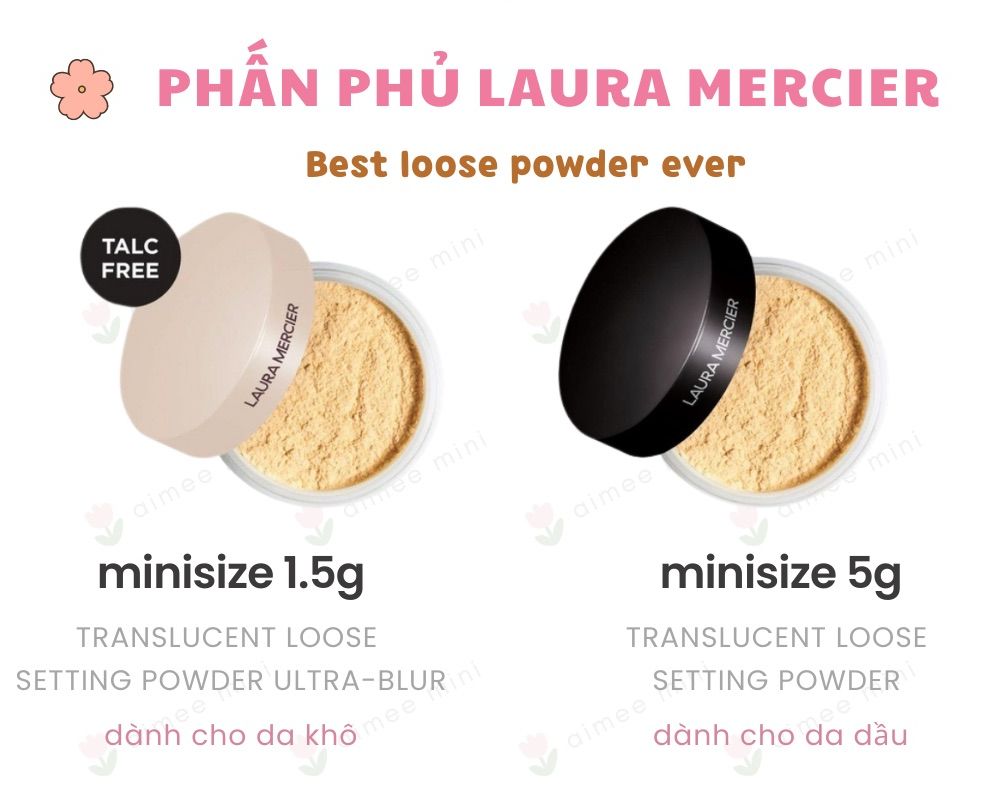 | Minisize 5G | Phấn Phủ Laura Mercier Translucent