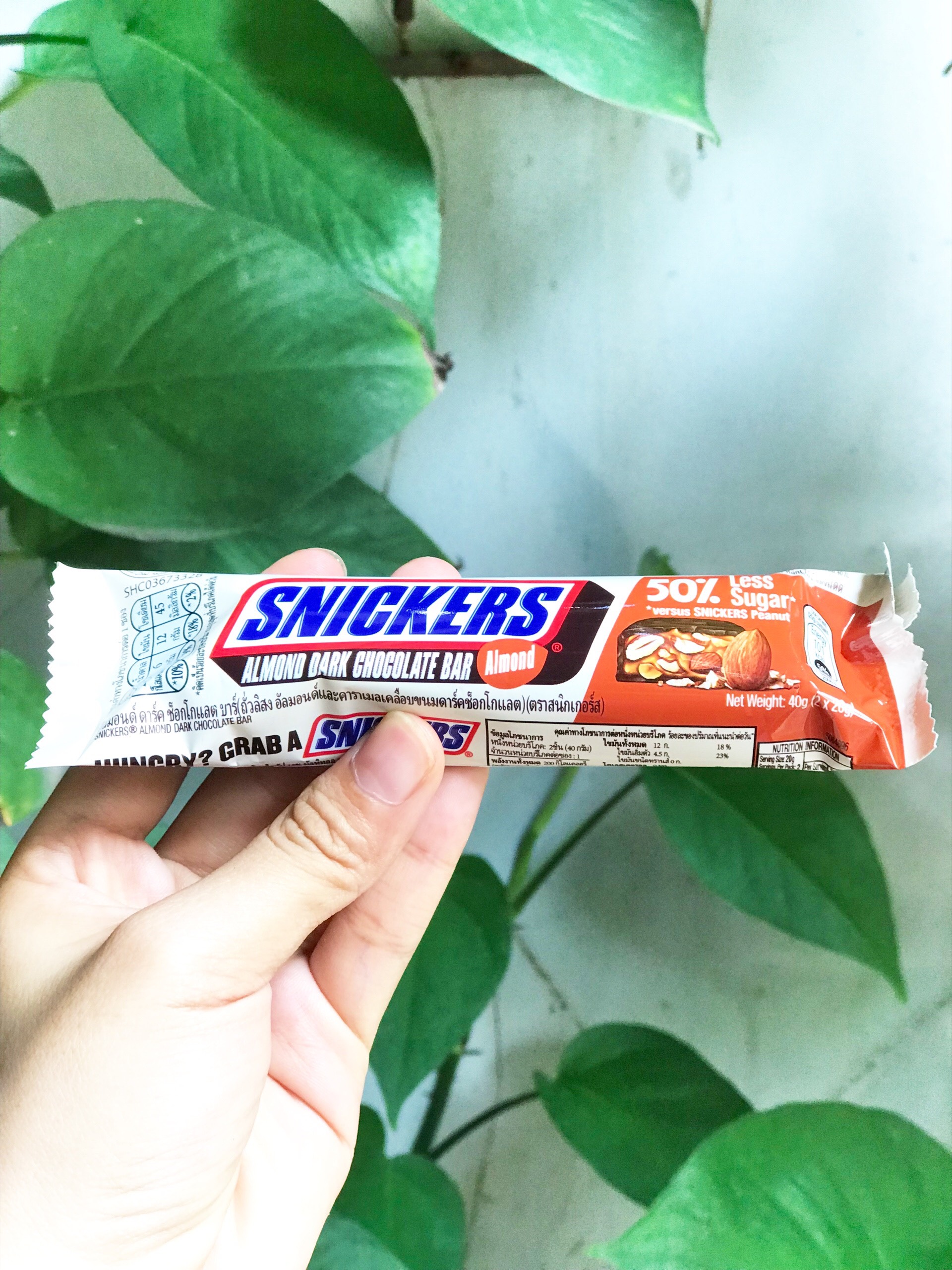 Kẹo Sôcôla Đen Hạnh Nhân Snickers Chocolate (Thanh 40g)