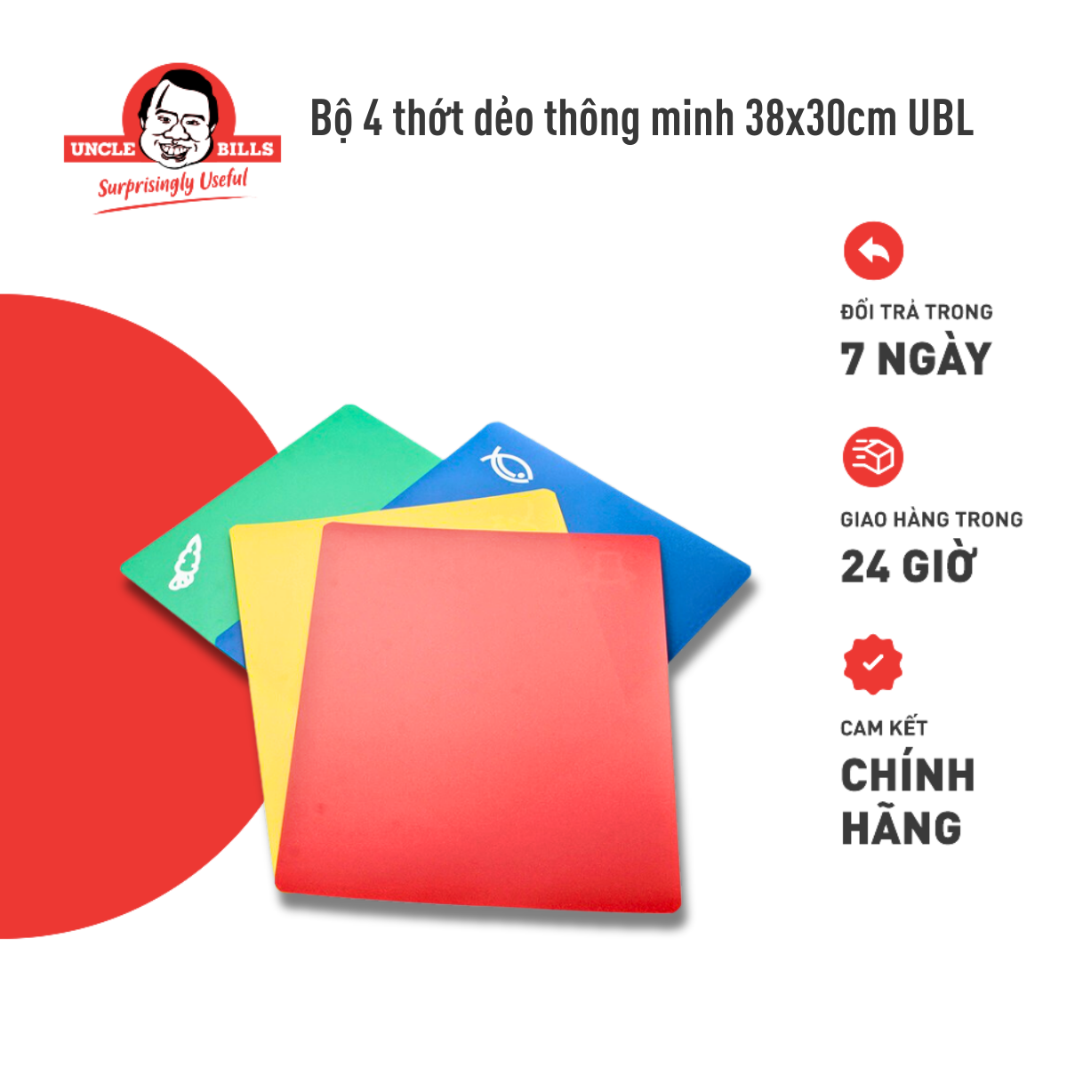 Bộ 4 thớt dẻo thông minh UBL KA0154