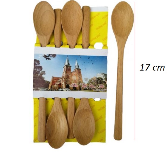 Muỗng dài dùng cà phê, trà bằng gỗ