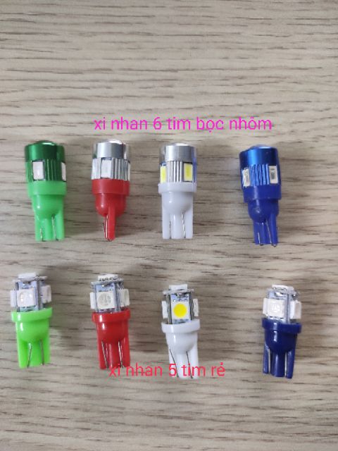 ĐÈN LED XI NHAN DEMI 5 TIM XE MÁY(giá 1 đôi )
