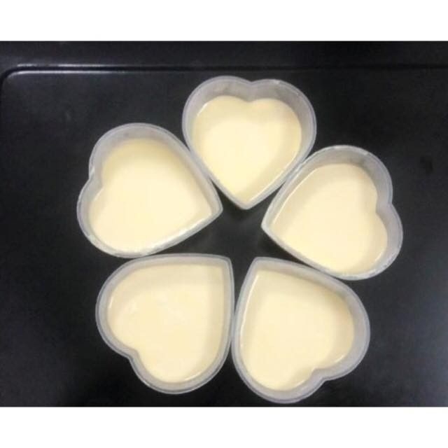combo 50 hủ làm bánh plan tim có nắp