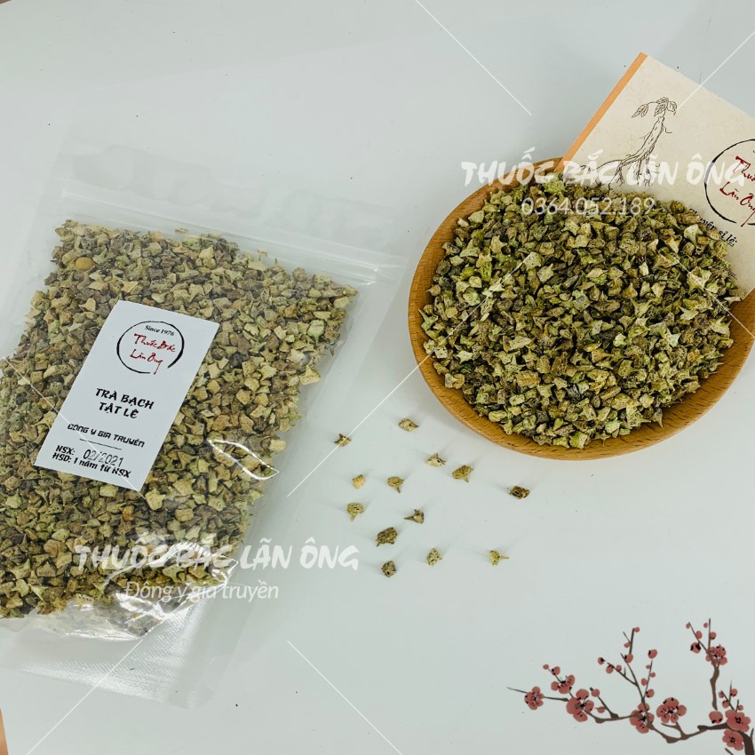 Bạch tật lê 100g, đã sao vàng hạ thổ, trà bạch tật lê, thơm, sạch, không lẫn tạp chất - Lãn Ông