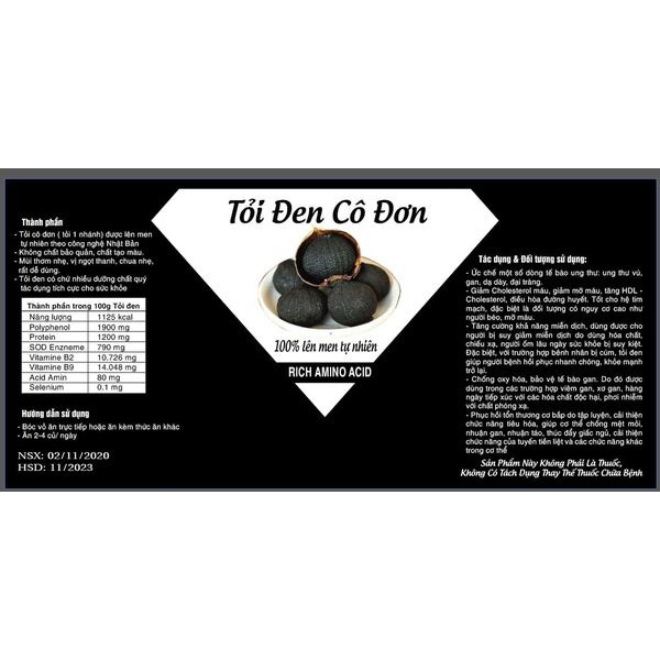 200gr Tỏi đen cô đơn