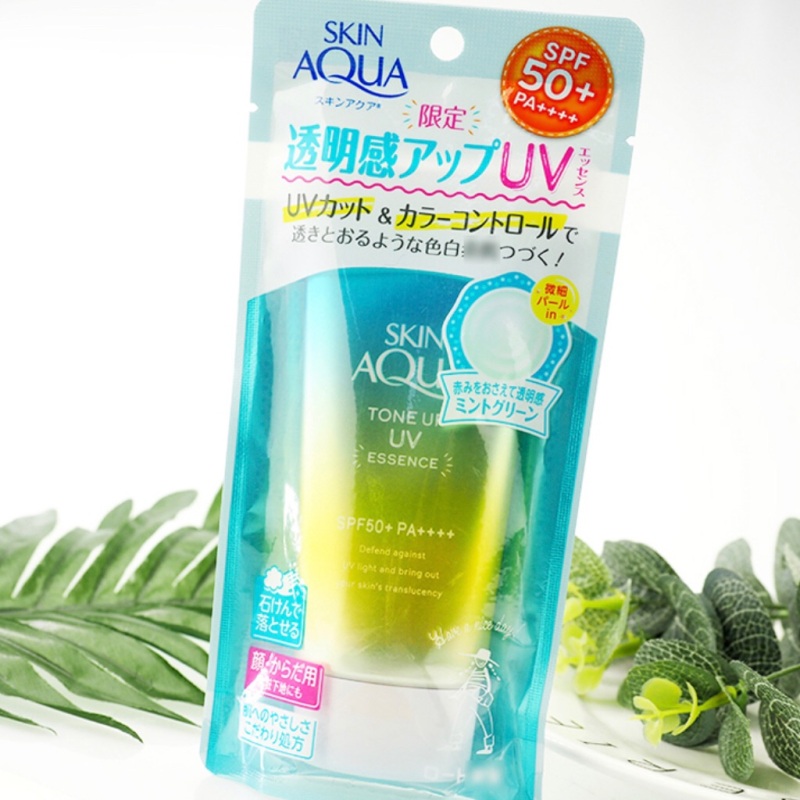 Kem chống nắng Skin Aqua Tone Up UV Essence Mint Green cao cấp
