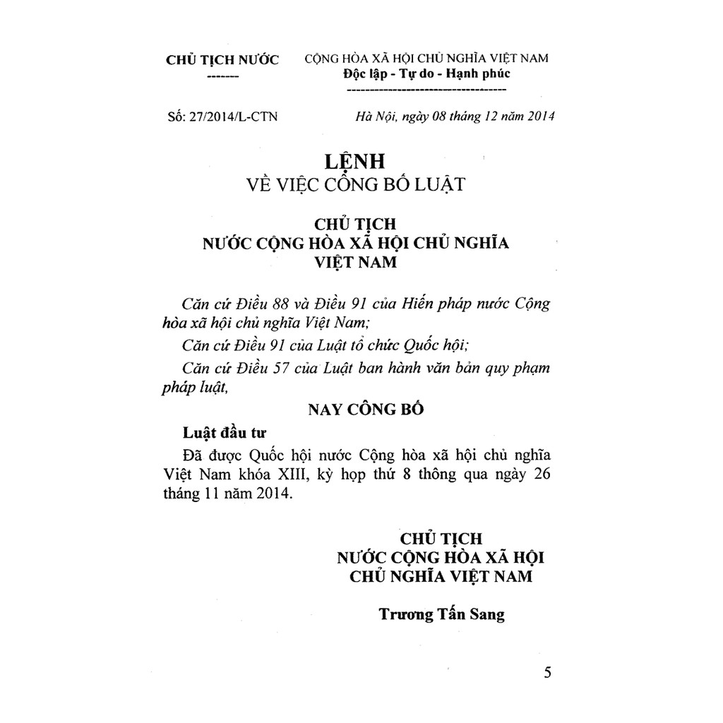 Sách - Luật Đầu Tư (Tái bản) (Bìa mềm) - 2022