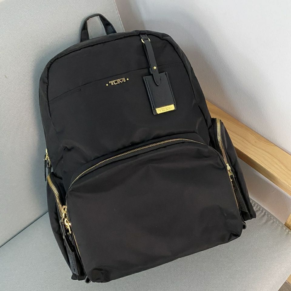 【Ready Stock】2022TUMI-Nylon leisure backpack, large capacity, waterproof travel bag, multi-functional computer bag for men and women