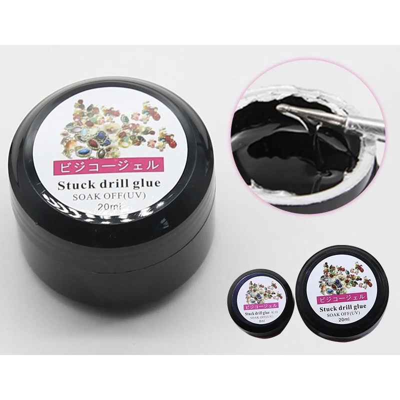 Gel đính đá Gel dán đá khối, keo dán đá keo dán móng siêu chắc, nhanh khô tiện dụng hủ 8ml