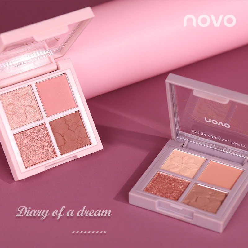 Phấn mắt 4 ô Novo Cherry Blossom Eye Shadow