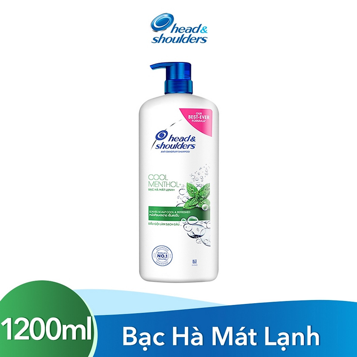 [HCM]Dầu gội Head & shoulder bạc hà mát lạnh 1200ml