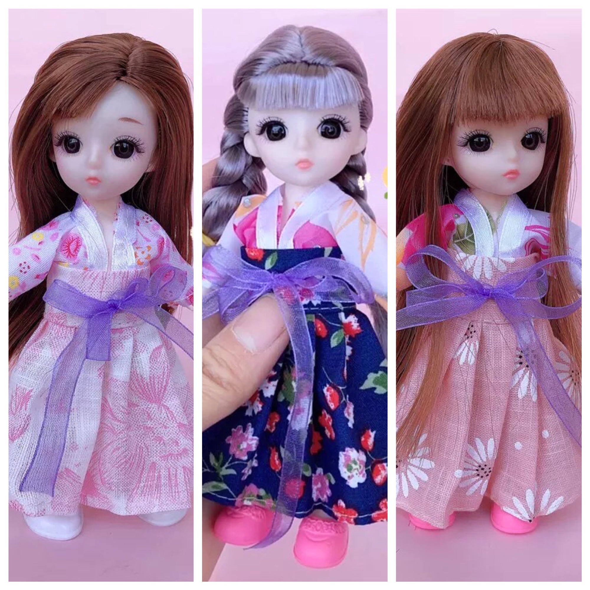 Quần áo búp bê 16 cm - đầm Hàn quốc ( 1 cái ngẫu nhiên)