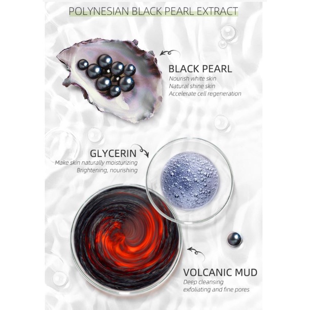 🍃 Mặt nạ bùn ngọc trai đen BLACK PEARL MUD MASK 🍃