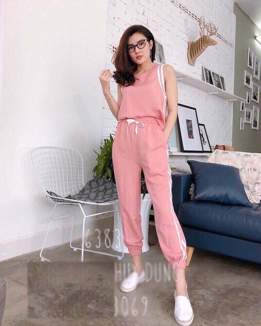 Bộ Jumpsuit Nữ Viền Sọc Thời Trang  Sgr S69