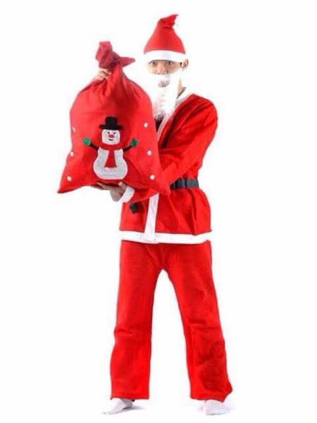 Bộ Quần Áo Ông Già Noel Đầy Đủ Chi Tiết Có Big Size Vải Bông Nỉ