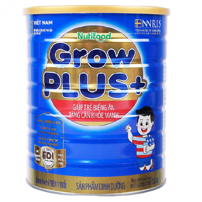Sữa Bột Nutifood Growplus Xanh 1.5kg