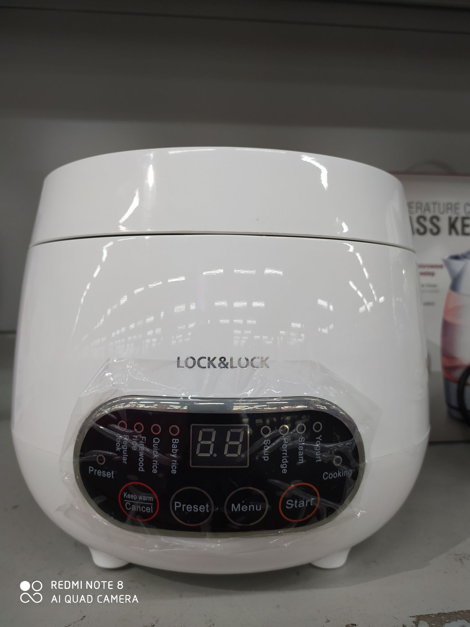 Nồi Cơm Điện Mini Dung Tích 0,8 Lít Lock&Lock EJR326WHT