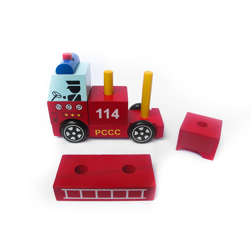 Lắp ráp xe lửa cứu hỏa Winwintoys - 61292
