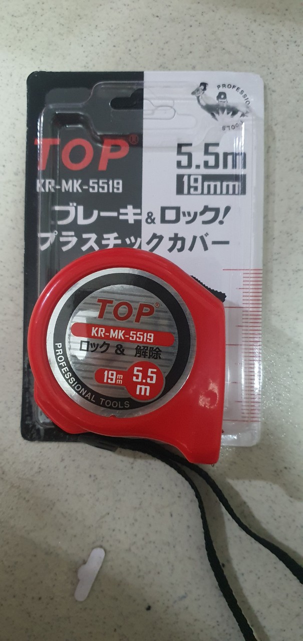 Thước kéo Nhật Top chính hãng 5 Mét (5.5Mx19MM)