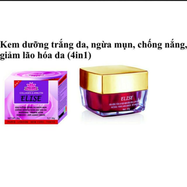 #SIÊU RẺ!!! Kem ELISE MỤN, TRẮNG DA, CHỐNG NẮNG, NGỪA LÃO HÓA DA 10GAM VÀ 20GAM