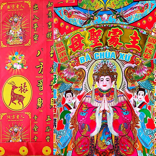 Bộ giấy cúng (đầy đủ xếp sẳn) BÀ CHÚA SỨ - thờ cúng