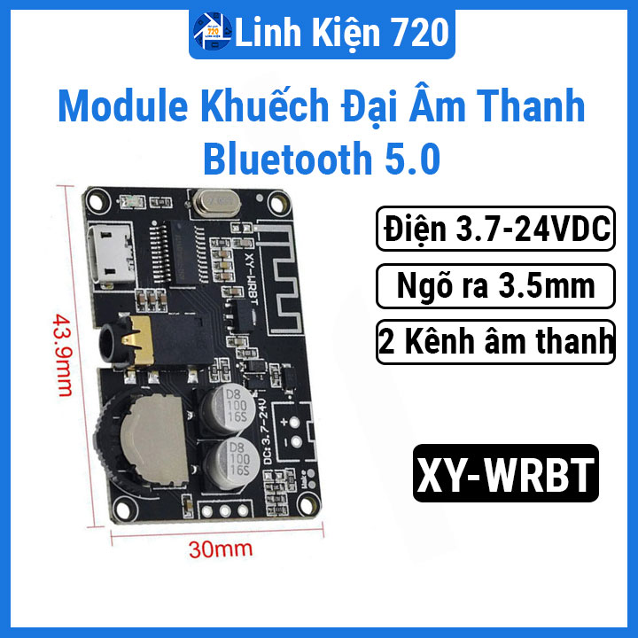 Module khuếch đại âm thanh Bluetooth 5.0 XY-WRBT