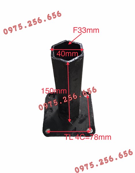 May ơ 178=186 trục to Phụ tùng máy cày