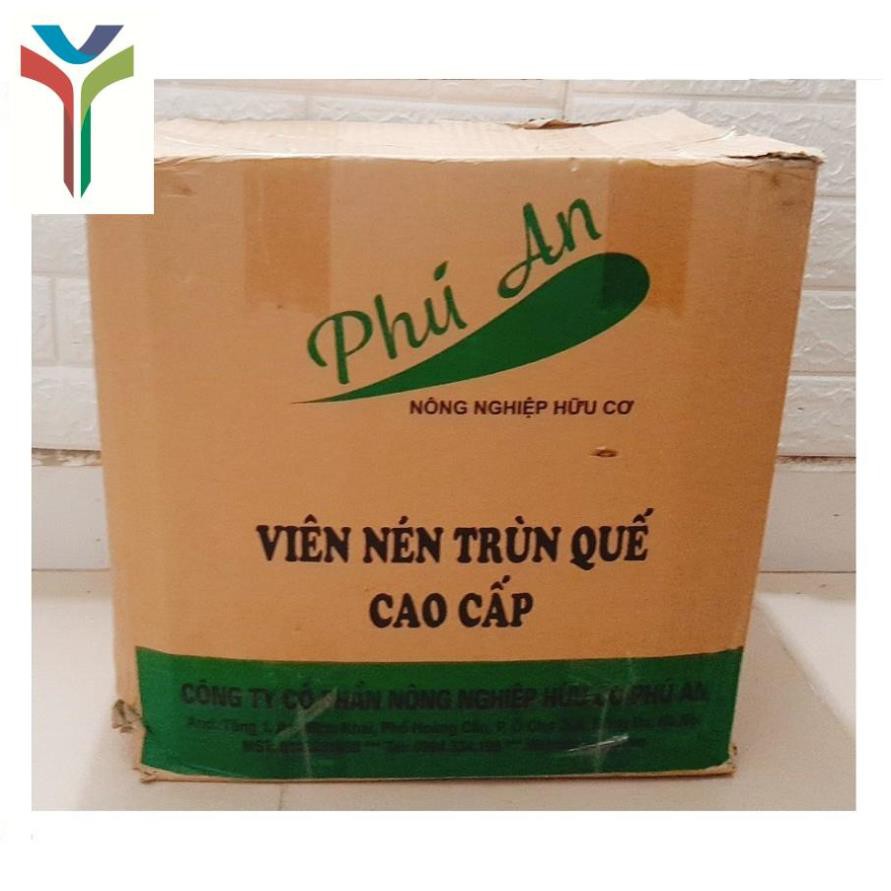3 kg viên nén phân trùn quế cao cấp hoa lan - nguyên chất, khối lượng: 1kg/túi