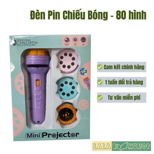 [ĐỒ CHƠI] ĐÈN PIN CHIẾU BÓNG – TRỌN BỘ 80 HÌNH SẮC NÉT