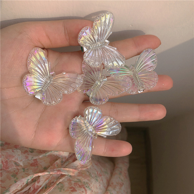 🌟 Butterfly Hairpin Colorful Butterfly Clip Side Sweet Girl Clip Banger FAVOURIE