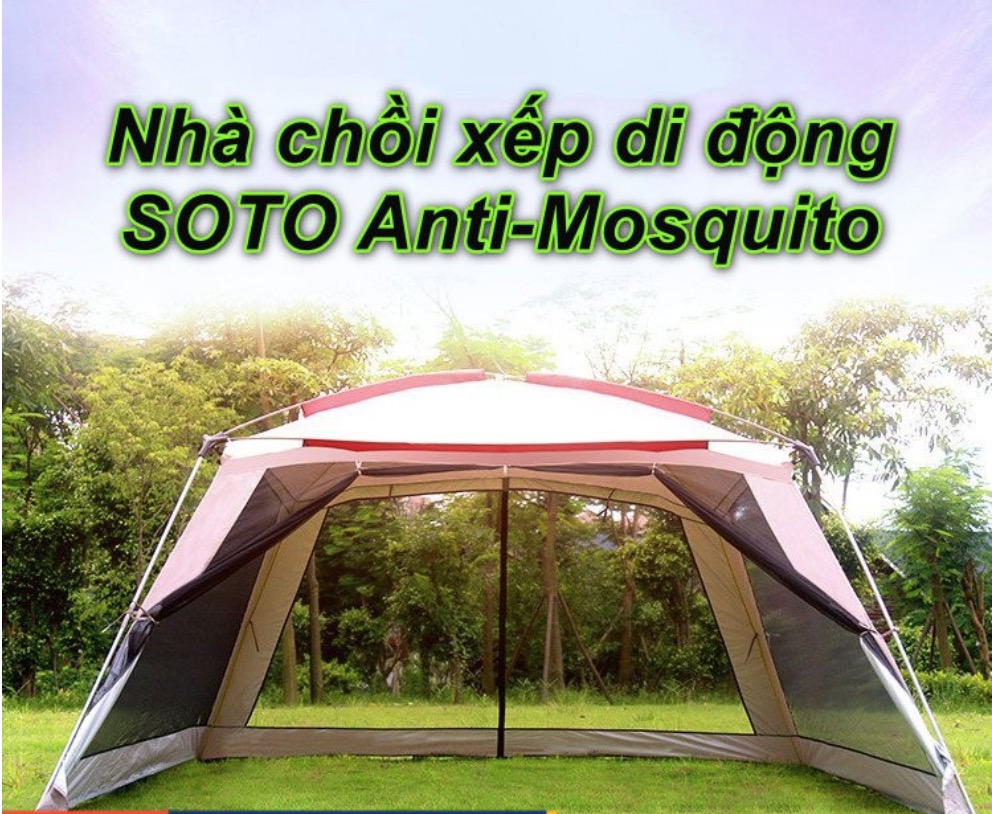 Home and Garden - Nhà chồi xếp di động SOTO Anti-Mosquito 8 người