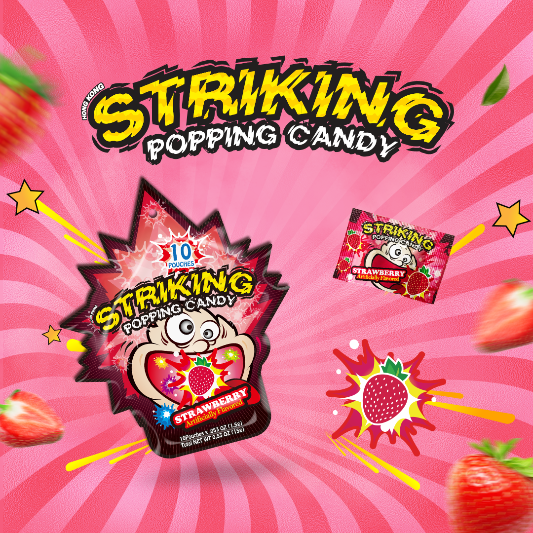 Striking Popping Candy  Strawberry