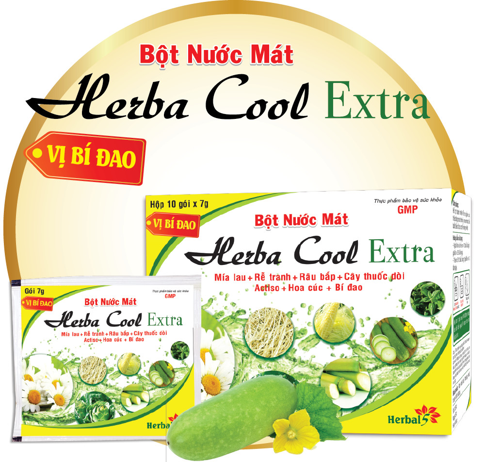 Bột Nước Mát Herbacool Vị Bí Đao (10gói x 7g)