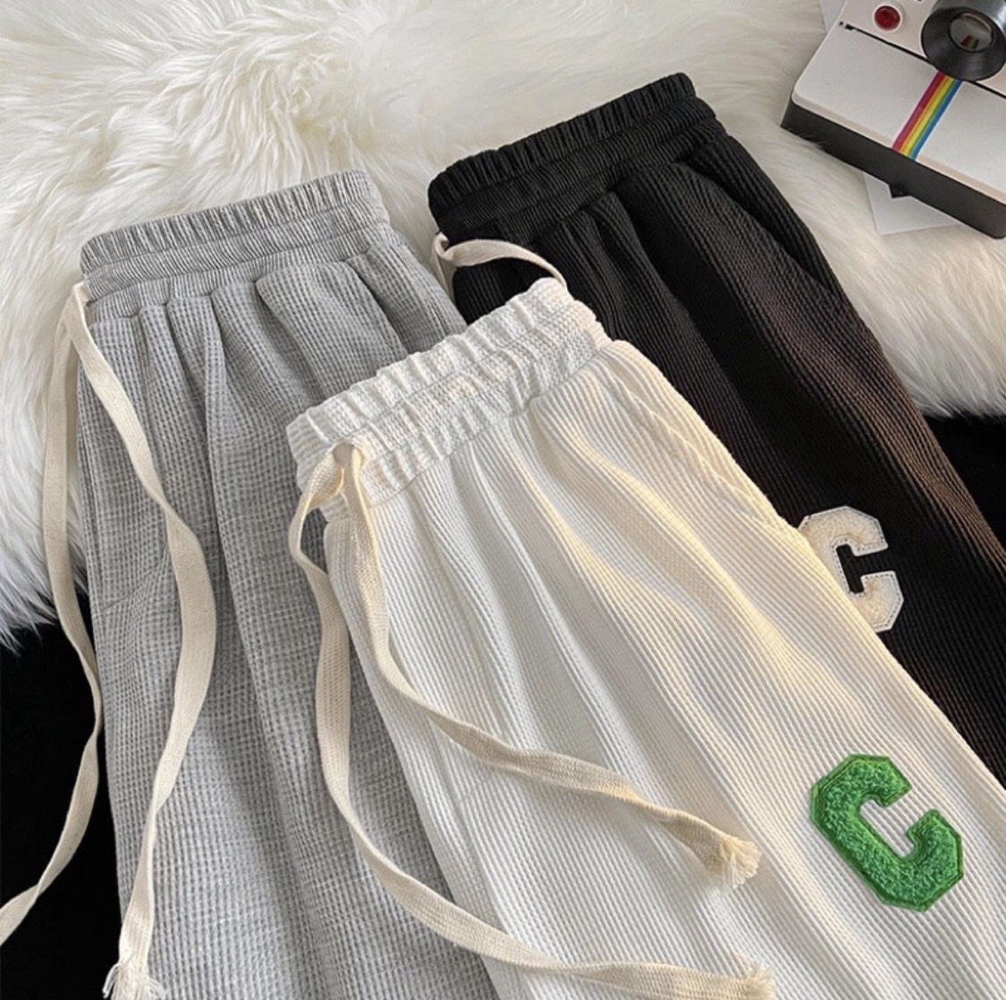 Quần Jogger _ Quần Tổ Ong C Basic Bo Gấu Chất Dày Dặn KT_C004