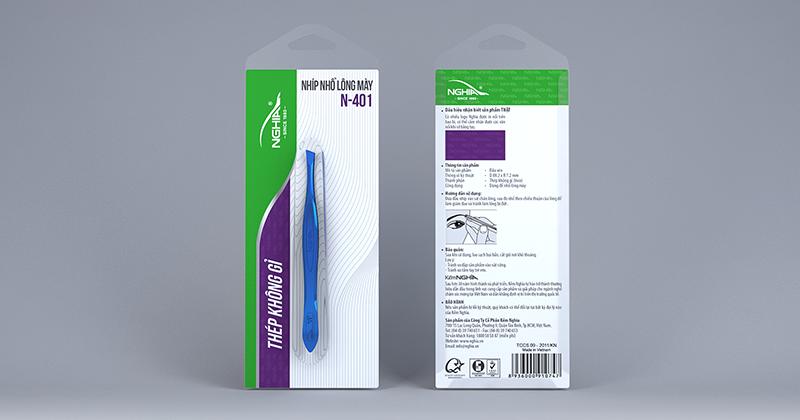 Nhíp tỉa chân mày N-401 - đầu xéo