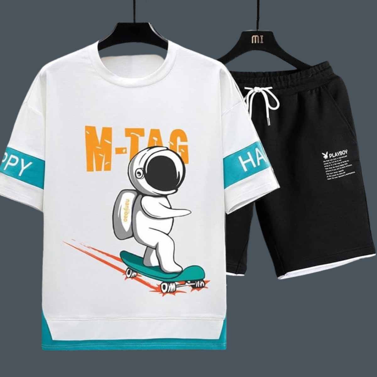 [ BAO ĐẸP ] Sét bộ đồ nam, áo cọc tay quần túi ống rộng Phong cách Hàn Quốc mặc hè đẹp Phi Hành Gia - G9_shop S0