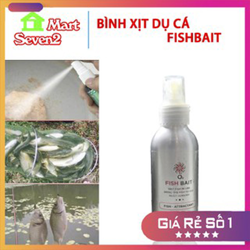 [Siêu nhạy] Bình xịt dụ cá Fish Bait, chất dụ mồi câu siêu hút cá, dung dịch tạo mùi thu hút cả đàn cá 5.0