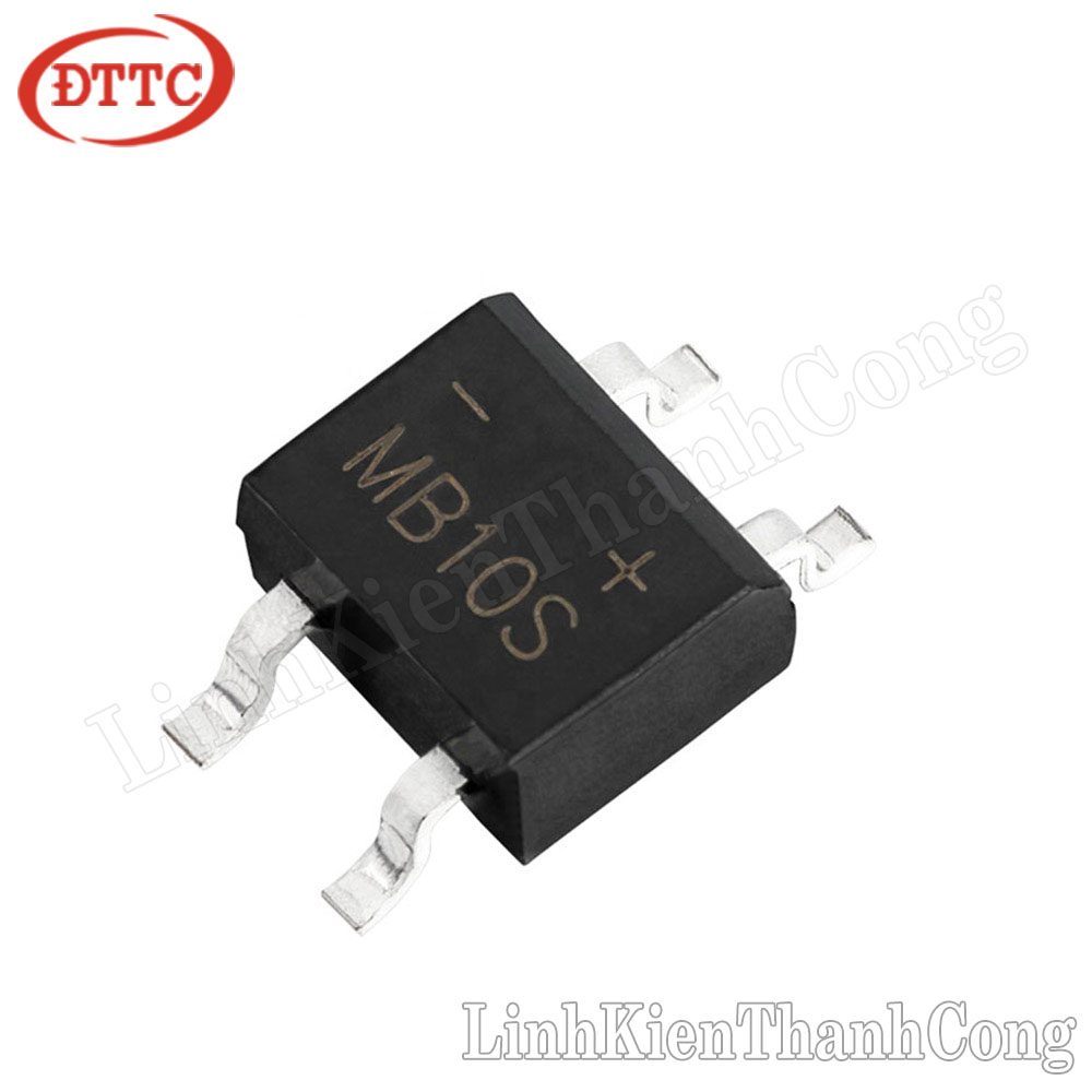 Bộ 2 Chiếc Diode chỉnh lưu cầu MB10S 0.5A 1000V SOP4