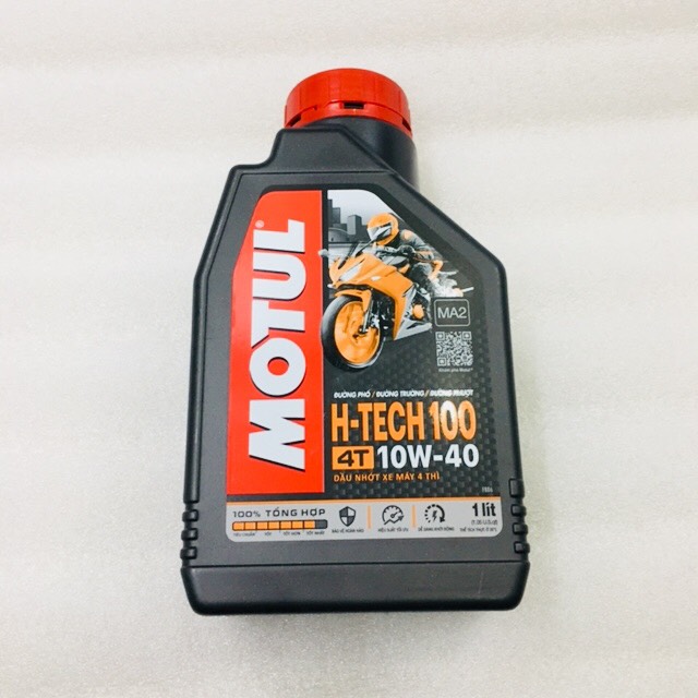 Nhớt motul hi-tech 100 4t 10w-40 1l - tổng hợp hoàn toàn