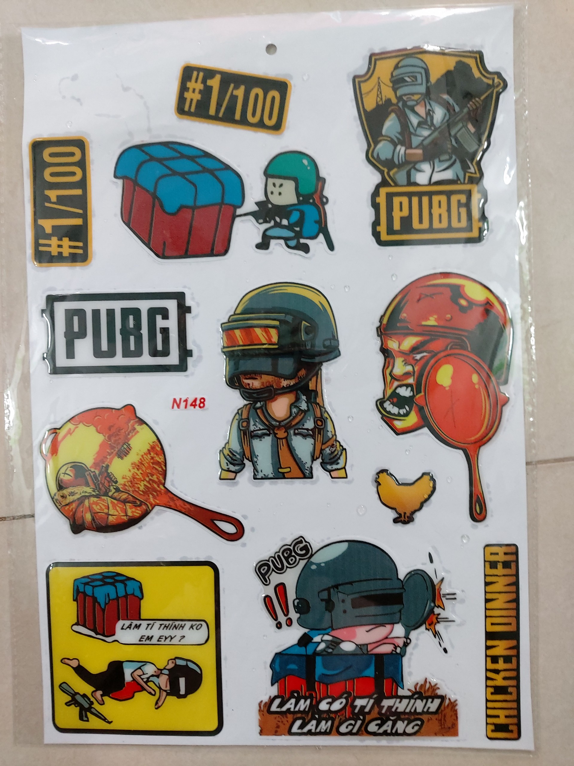 Sticker game vui nhộn nổi trọn bộ