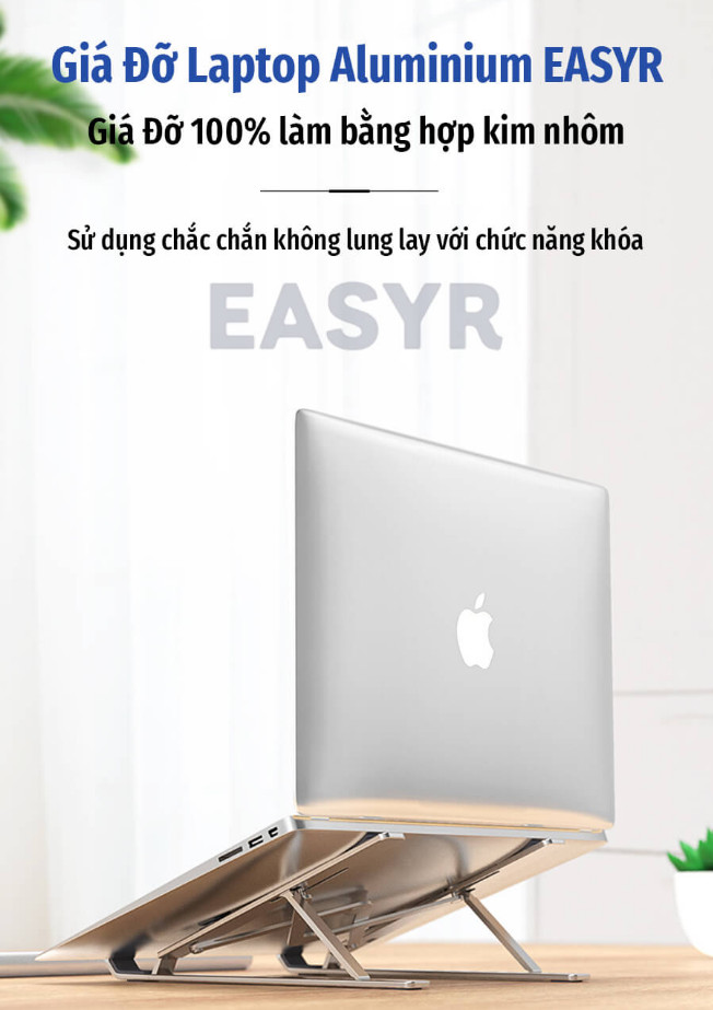 [HCM]Giá Đỡ Laptop Aluminium EASYR