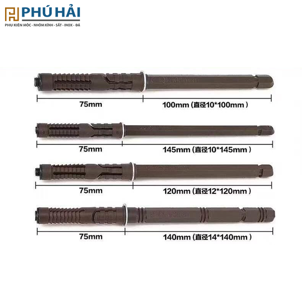Chốt âm đỡ kệ bọc nhựa