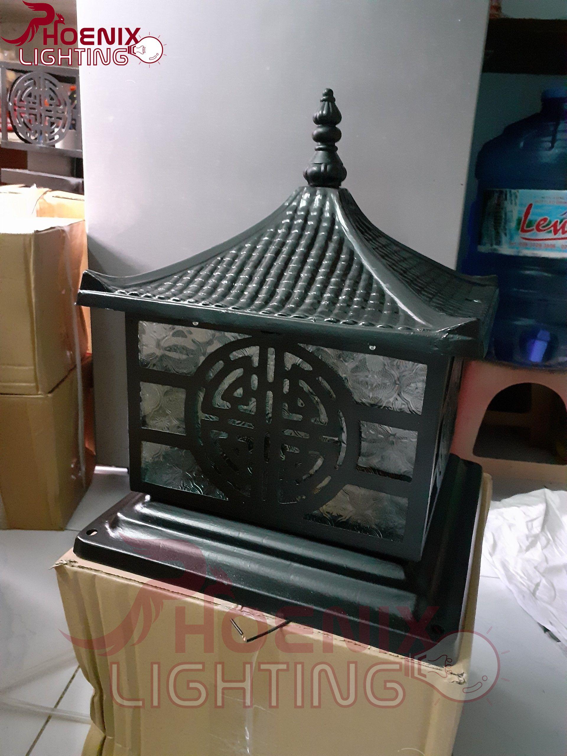 Đèn trụ cổng đúc